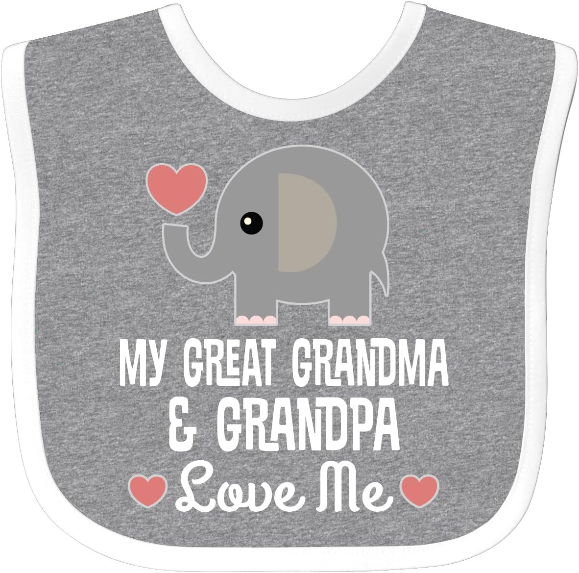 inktastic My Great Grandma and Great Grandpa Love Me Baby Bib