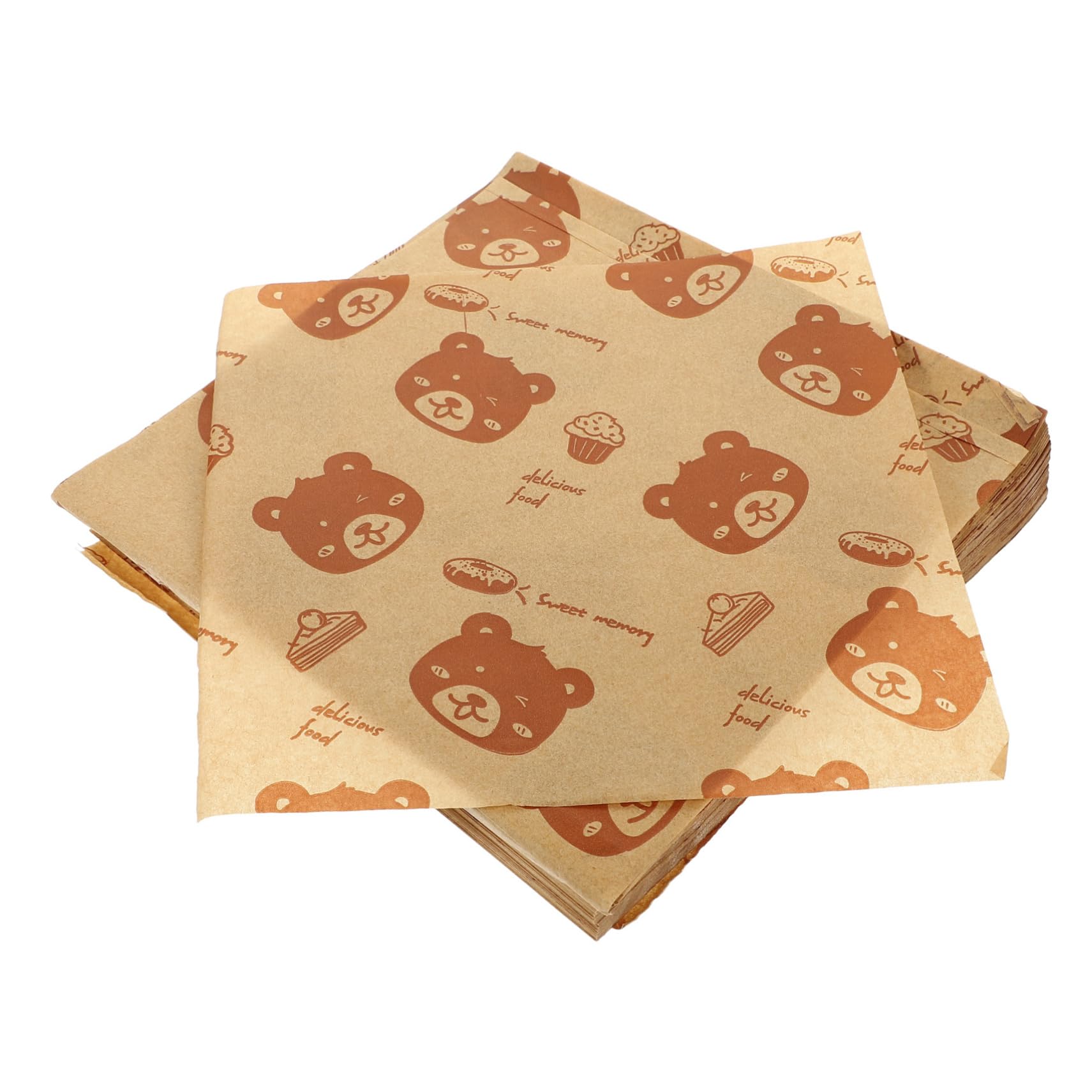 Papel para Envolver Alimentos Antiolor Prueba de Grasa 500 Hojas de Papel para Sándwiches y Dulces en Envases para Comida