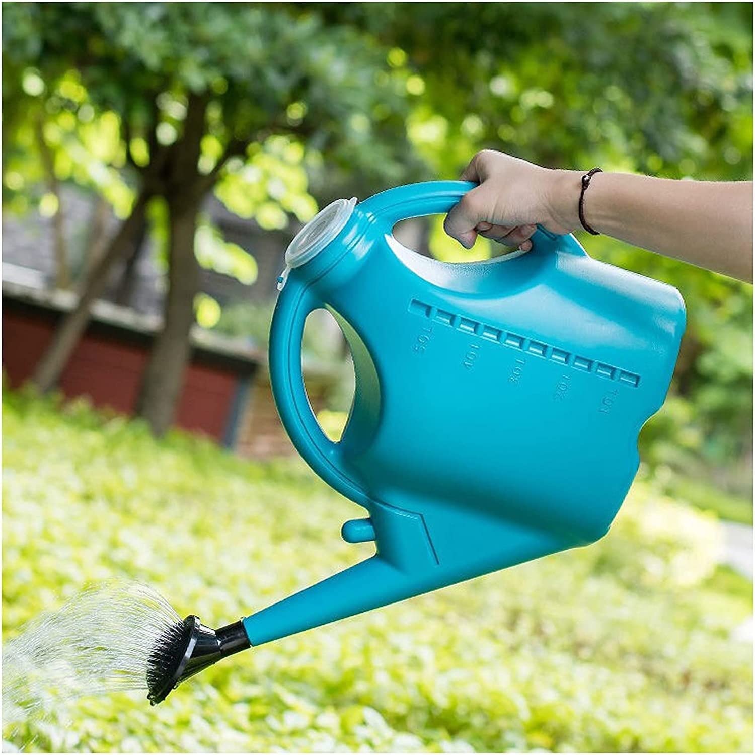 Konewka Plastikowa Konewka Na Rośliny Zewnątrz Doniczkowe Odpinana Długa Spou Kwiaty Ogrodowe Konewki Ogrodnictwo(Blue)