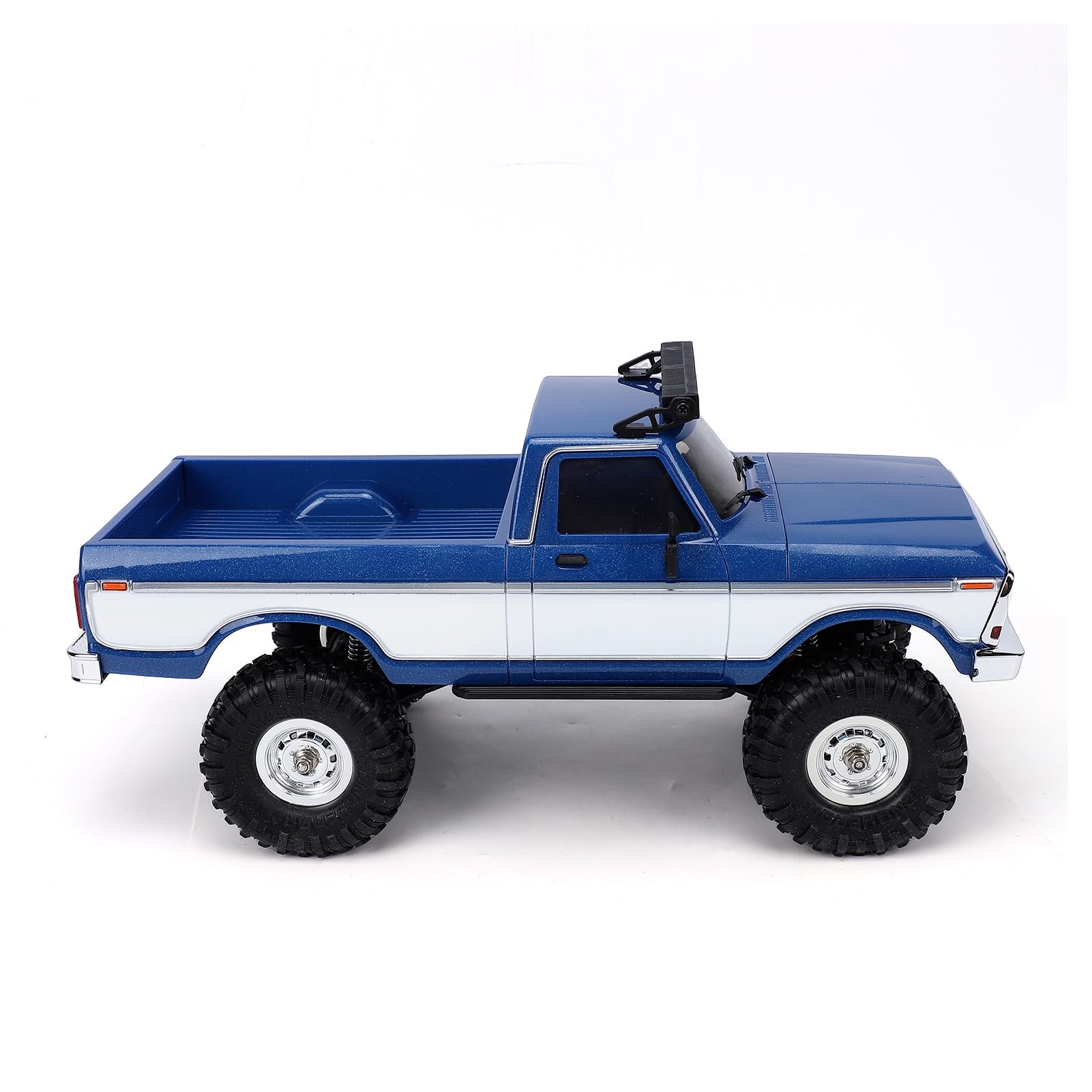 Pickup Radiocomandato in Scala 1/16 a 2,4 GHz, con Luci a LED, Trazione Integrale, Fuoristrada, Dotato di Luci Colorate, velocità Massima 10 Km/h, Autonomia di 25 Minuti, (Blu)