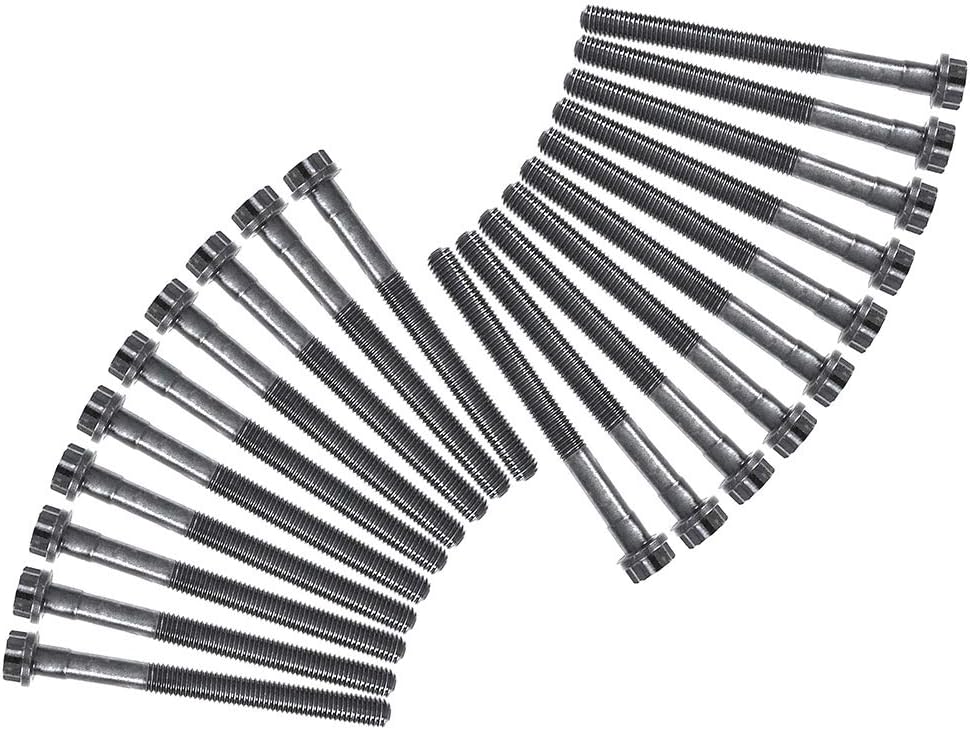 DNJ HBK972 Head Bolt Kit for 1998-2009 Lexus, Toyota 4Runner, GX470, Land Cruiser 4.7L V8 32V DOHC 4663cc