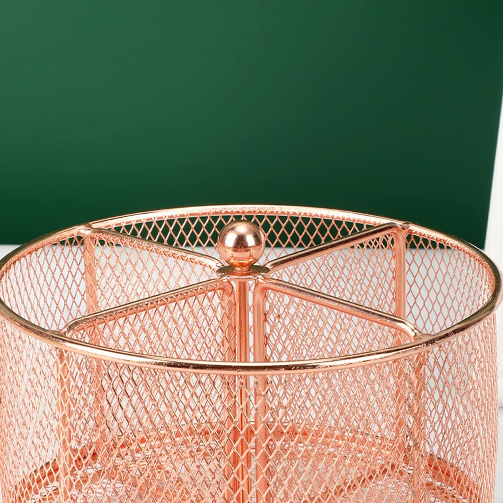 Stifthalter für den Schreibtisch, Bleistift- und Stifthalter mit 4 Fächern, 360-Grad-Spinn-Desktop-Organizer