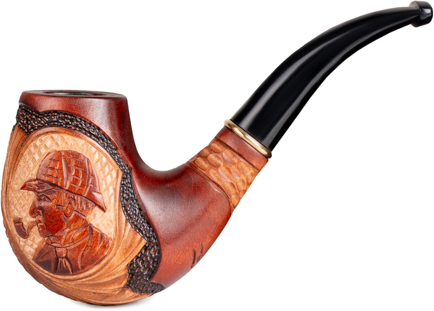 Dr. Watson - Tobacco Pipe, Collectable Series, Hand Carved, Fits 9mm filter (Sherlock Holmes)