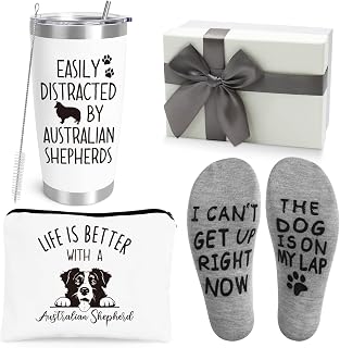 Australian Shepherd Gifts for Women,Unique Birthday Gift for Best Friend Sister,Animal Lovers Gifts with 20 OZ Wine Tumble,Dog Mom Gift Who Loves Australian Shepherd,Dog Lover Funny Gag Idea