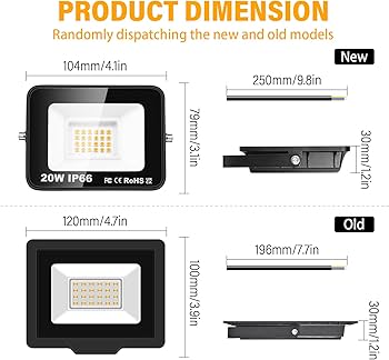 Willpower Projecteurs LED Extérieur 200W 20000LM Avec Detecteur de
