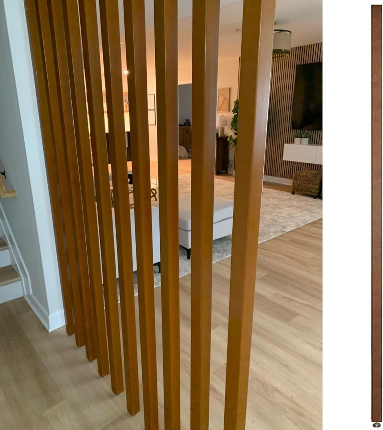 Séparateur de pièce claustra en bois 125cm pour bureau et maison