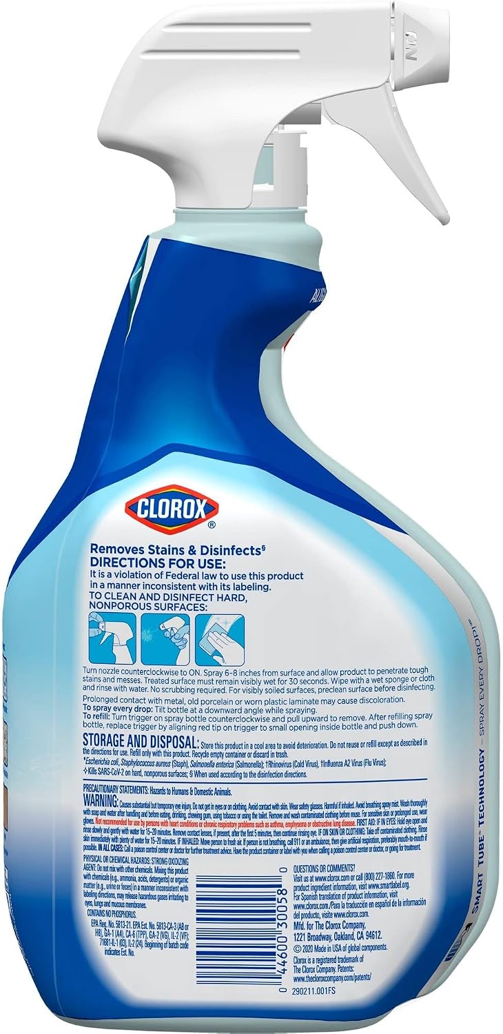 Clorox Clean-Up Fresh Scent Cleaner + Bleach Spray - Multi color (32Oz), 10.13 x 3 x 4.88