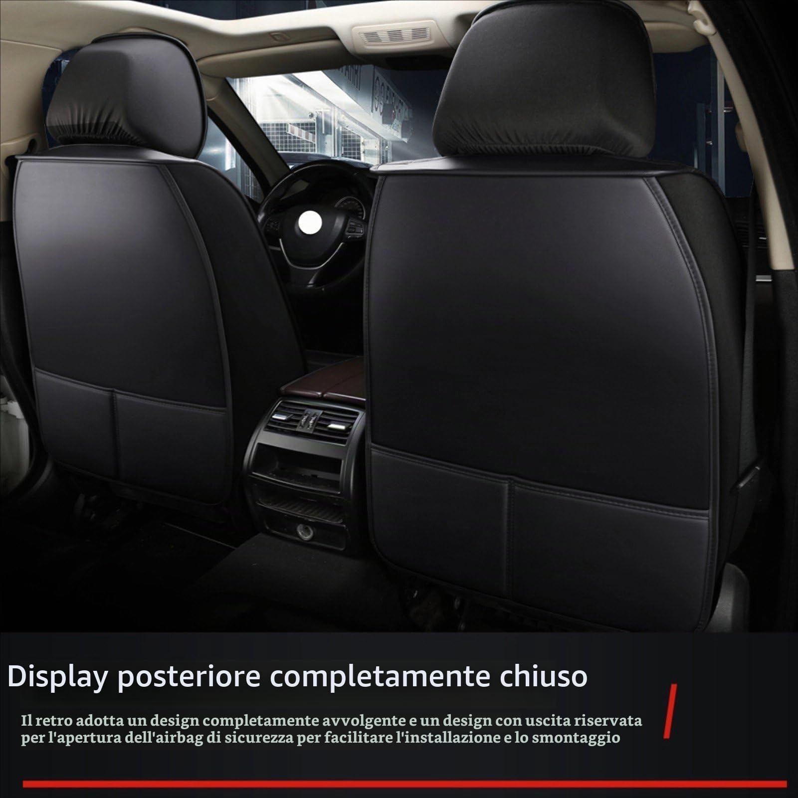 Coprisedili per Auto, per Ford Focus MK4 ST Line 2018-2024 2025 Coprisedili Auto Anteriore, Set Copri-Sedile per Guidatore e Passeggero,B