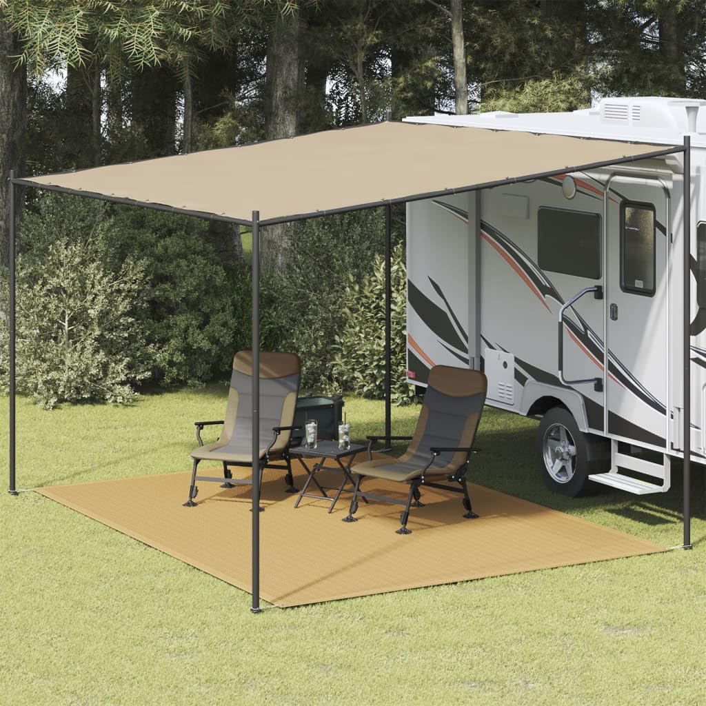 Alfombra para Tienda de Campaña, Alfombra de Camping Exterior 300 x 400 cm Arena Transpirable Antideslizante Lavable