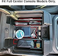 Vista 7 de TACOBRO Organizador de consola central compatible con accesorios Silverado/Sierra 2500/3500HD 2020-2023/Chevy Silverado 1500 2019-2022 / GMC Sierra