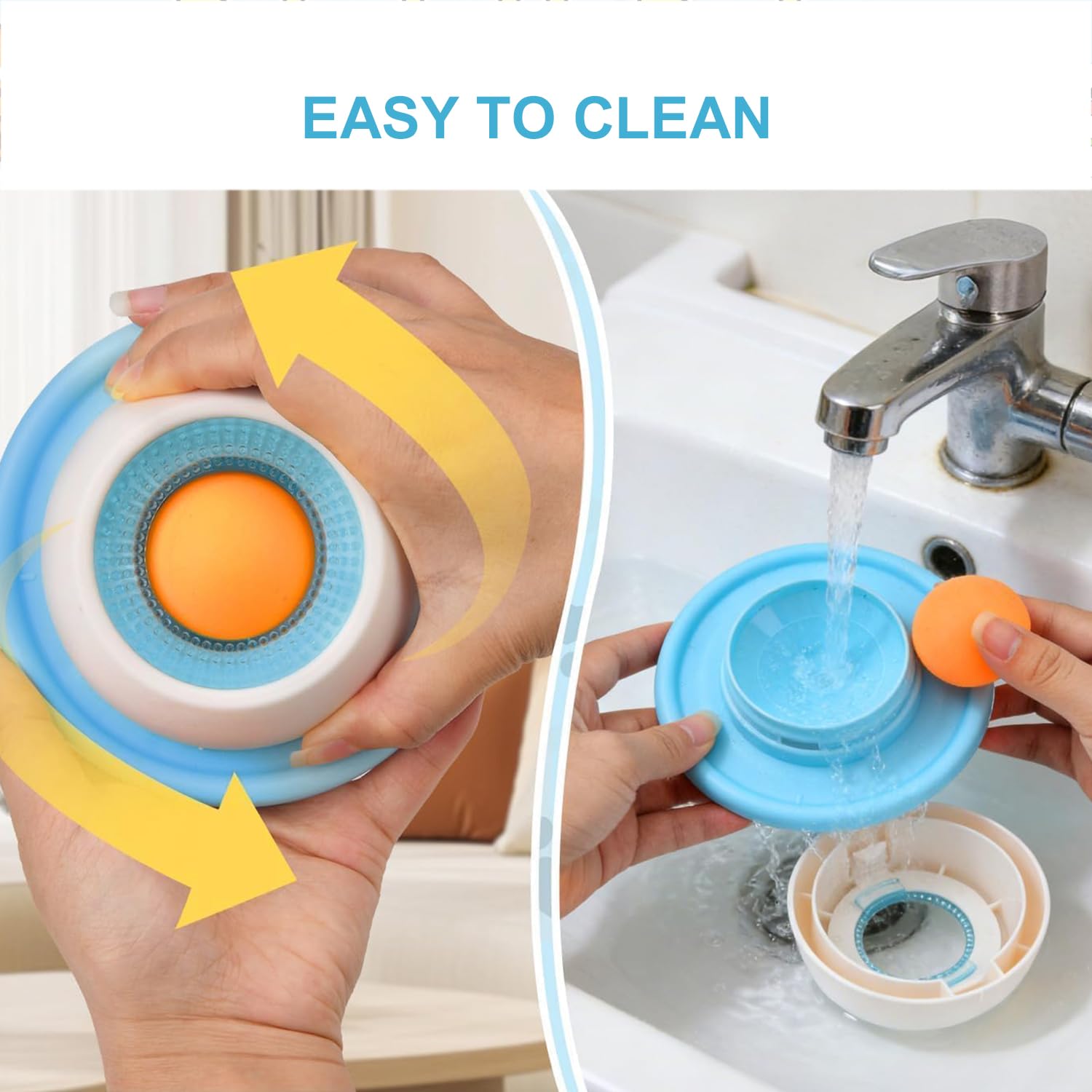 Pet Lick Bowl for Dogs Cats, Liquid Food Slow Feeder, Dog Licks Roll Ball, Non-Slip Licking Bowl Enrichment Toys for Dog — view 3