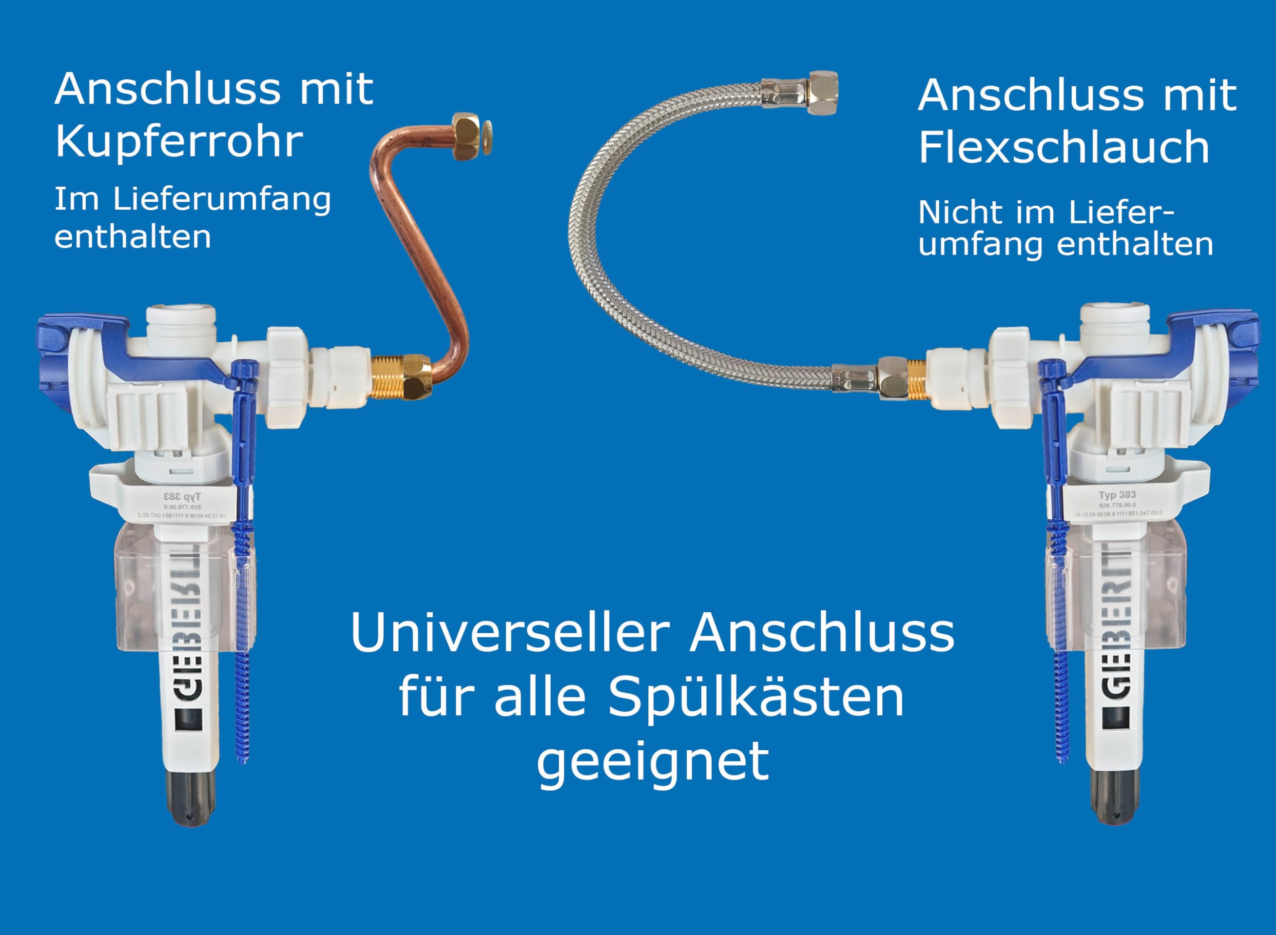Geberit Ersatzteilset Unterputz Spülkasten 10.800 UP130 1978-1997