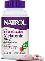 Vista 1 de Natrol Melatonina, fresa, 10 mg, 75 comprimidos