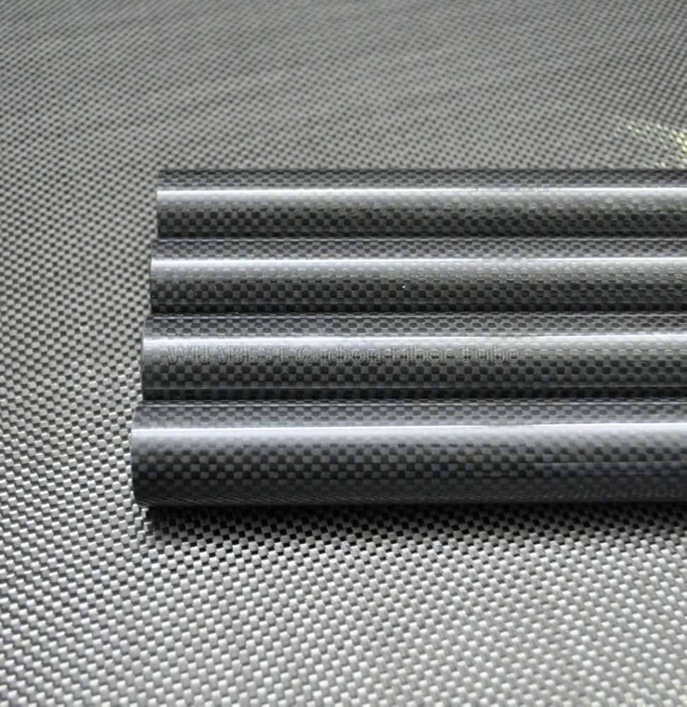 US. Carbon Fiber Tube 3K OD 26mm - ID 22mm 24mm X 1000mm Length 100% Full Carbon Composite Material/Pipes. Quadcopter Hexacopter. RC Plane/RC DIY WHABEST (1pcs 26x24x1000mm Glossy)