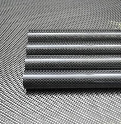 2pcs 7MM OD X 5MM ID X 500MM 100% Roll Wrapped Carbon Fiber Tube 3K  Tubing WHABEST 2pcs 7x5x500mm Glossy