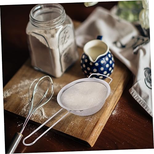 Miniatura 8 de 3pcs Stainless Steel Colander Mesh Strainer Noodle Strainer Cocktail Tools Spider Skimmer Fine Mesh Sieve Professional Flour Sifter Kitchen Sifting