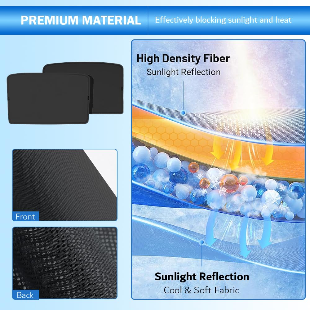 Pare-Soleil de Toit pour Tesla Model 3 Highland 2018-2026, Noir | Pare-soleil de Toit en Verre Accessoire, Fenêtre de Toit Isolation Contre Les Rayons UV, Produit à Partir de Chine