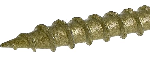 Miniatura 13 de Power Pro 48618 Tornillos para madera, #10 x 6 pulgadas, tornillos de cubierta premium para exteriores, resistentes a la corrosión, bronce