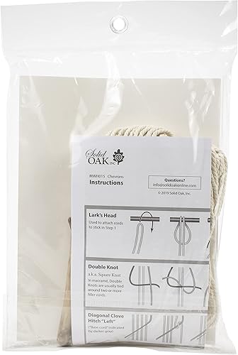 Miniatura 2 de Solid Oak Kit de macramé de formato pequeño-Chevrons