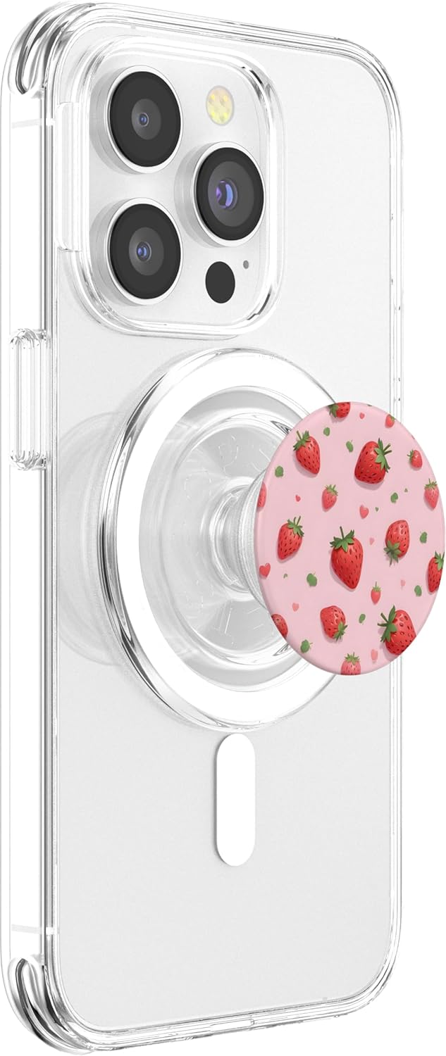 Cute Strawberry PopSockets PopGrip for MagSafe - Image 4