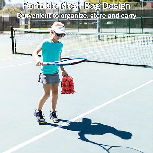 Vista 24 de Tennis Balls, 20 Pack Training Tennis Balls,High Elasticity Practice Tennis for Beginner, Exercise Playing Balls for Pet Dog Amarillo