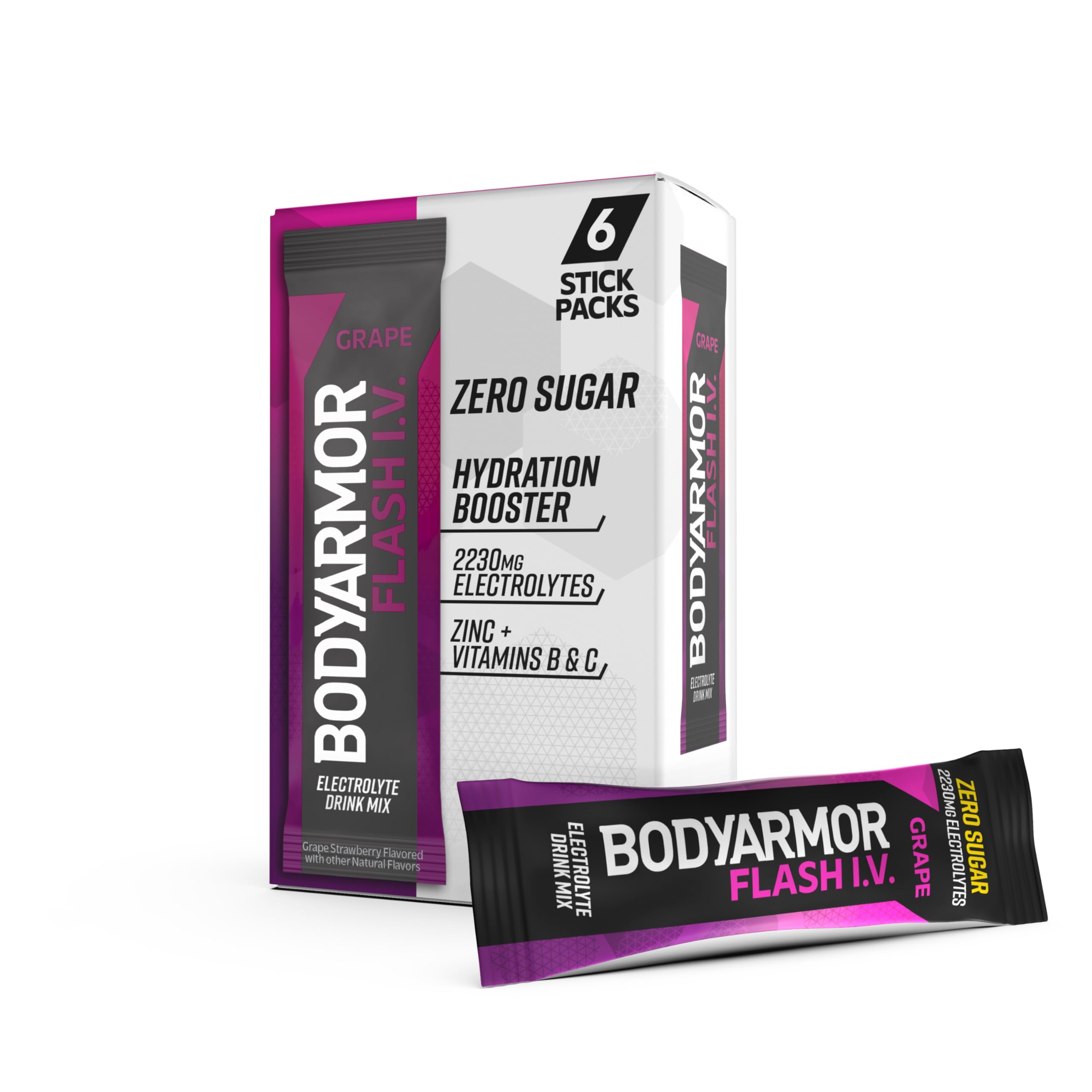 BODYARMOR Flash IV Zero Sugar Electrolyte Mix, Strawberry Kiwi, 6 Ct — Amazon image 15