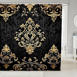 Erosebridal Black Gold Gothic Bathroom Accessories 72