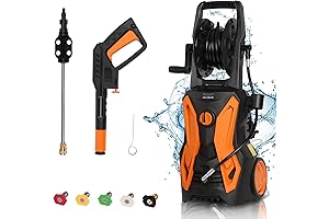 Electric Pressure Washer (green), 5 Nozzles & 20ft Hose