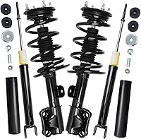 Vista 92 de Detroit Axle - Amortiguadores de muelles helicoidales RWD para Dodge Charger 2012-2020, 2012-2019 Challenger 2 Amortiguadores delanteros completos