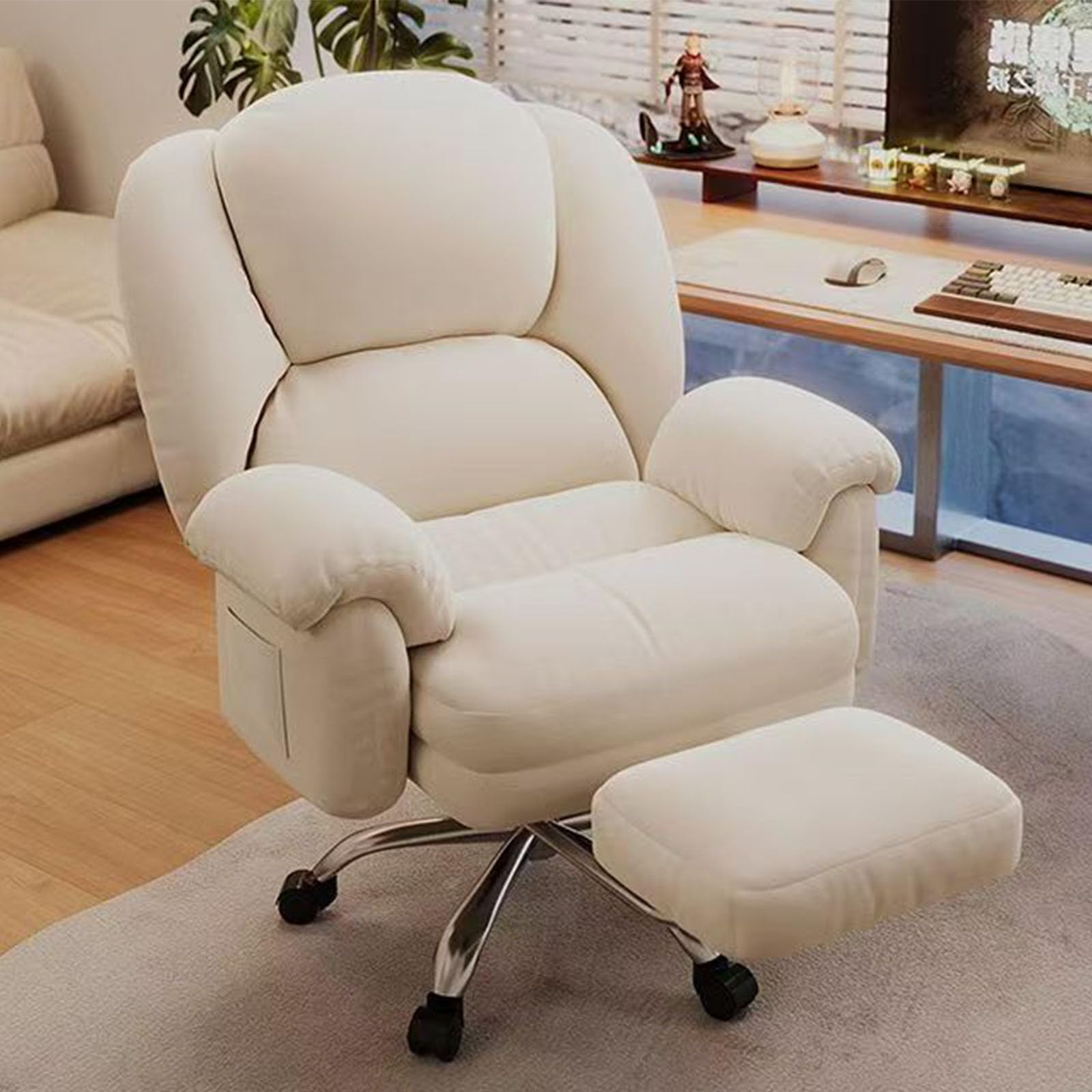 Chaise de bureau ergonomique avec dossier inclinable pour étudier et jouer