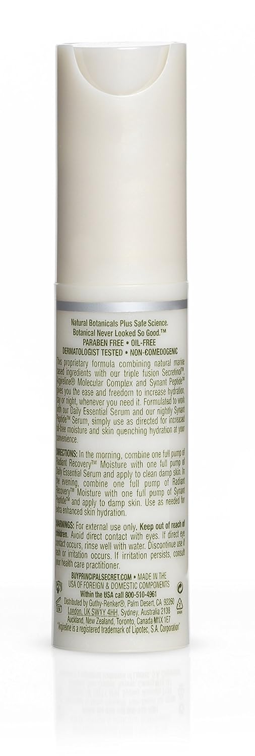 Principal Secret – reclaim BOTANICAL – Radiant Recovery Moisture – For Extra Hydration – 0.5 fl oz