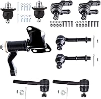 Vista 1 de OCPTY Extremo de barra de acoplamiento interior exterior delantera, rótulas superiores inferiores, brazo tensor, ajuste 1987-1992 para Nissan