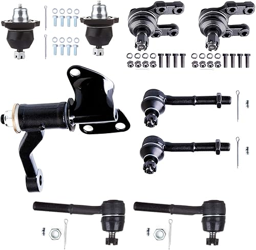 OCPTY Extremo de barra de acoplamiento interior exterior delantera, rótulas superiores inferiores, brazo tensor, ajuste 1987-1992 para Nissan