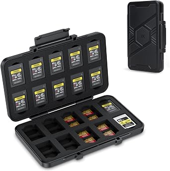 [Large Capacity] CFexpress Type A Card Case Storage Not Fit Type B, 60 Slots Memory Card Organizer Holder Box for 40 TF Micro SD & 20 CFexpress Type-A Cards, for Sony A7RV A7SIII A7IV A7R5 A1 A9M3