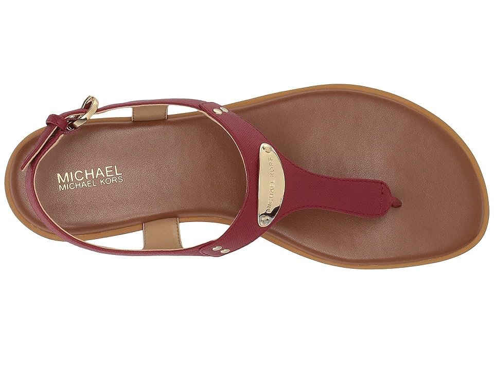 

MICHAEL Michael Kors MK Plate Thong (Burnt Red) Women's Sandals