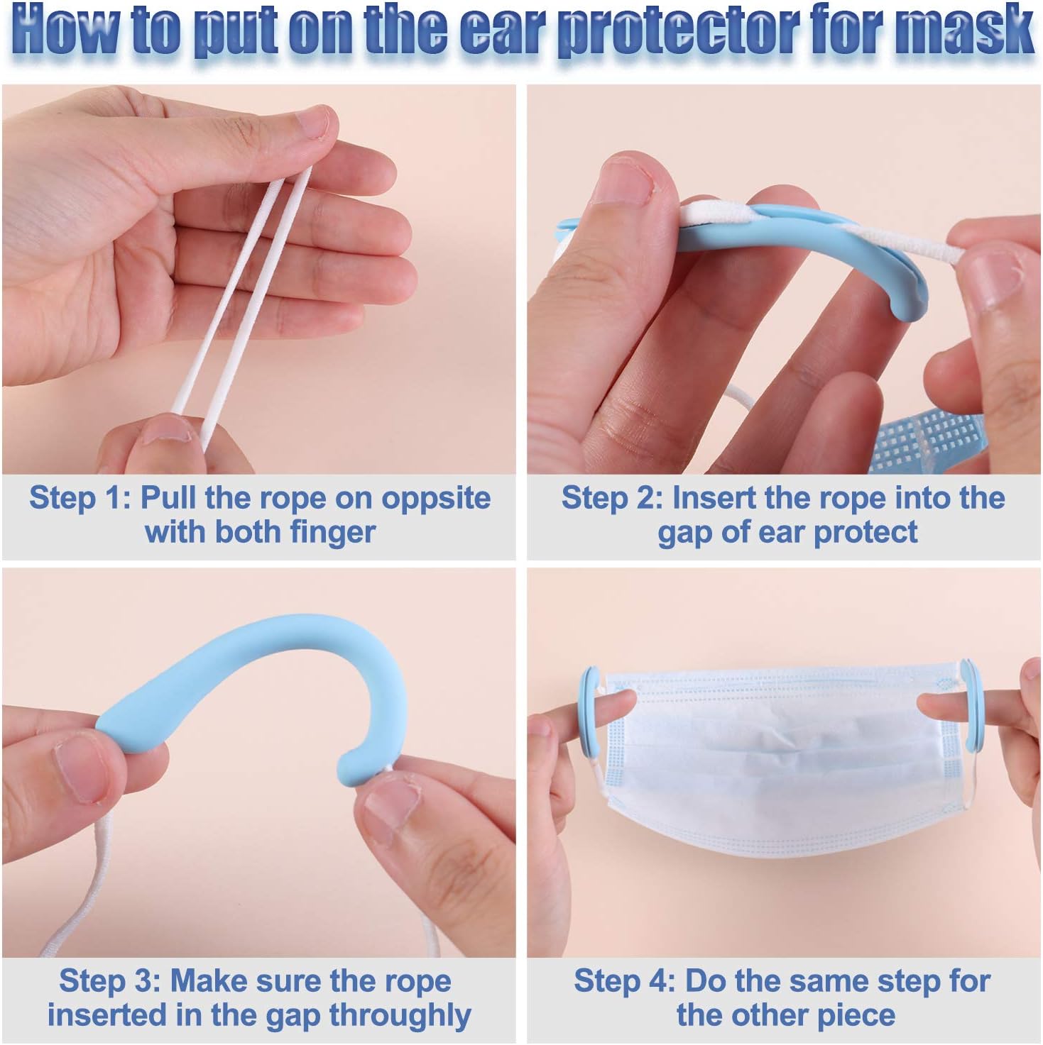Silicone Protectors Hook Silicone Earloop Ear Hook Reusable Anti-Slip Ear Grips for Adult (12 Pairs)