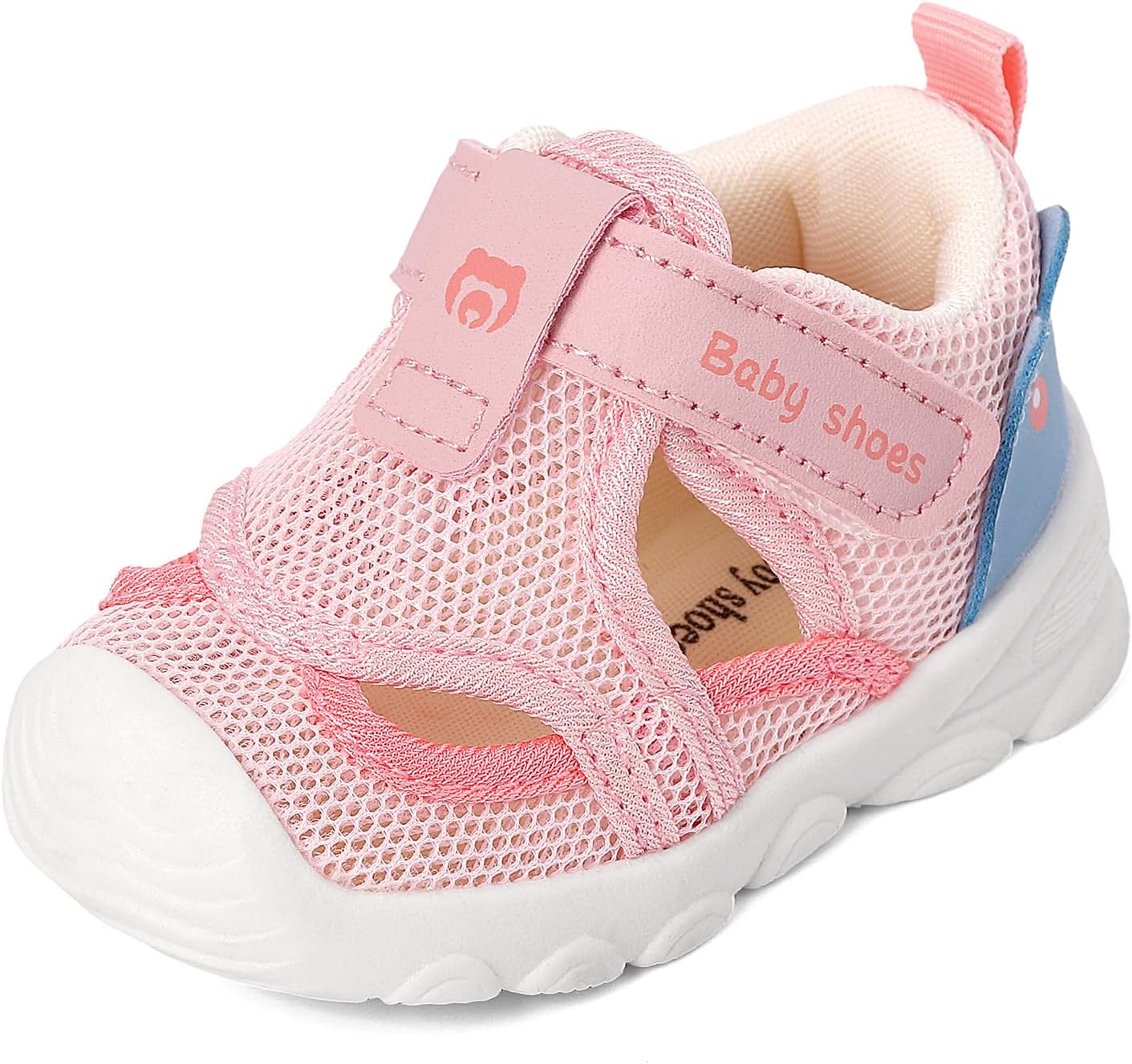 Toddler Sandals Boys Girls Summer Breathable Mesh Water Shoes Kids Non-Slip Barefoot Walking Shoes Outdoor Lightweight Athletic Sandals