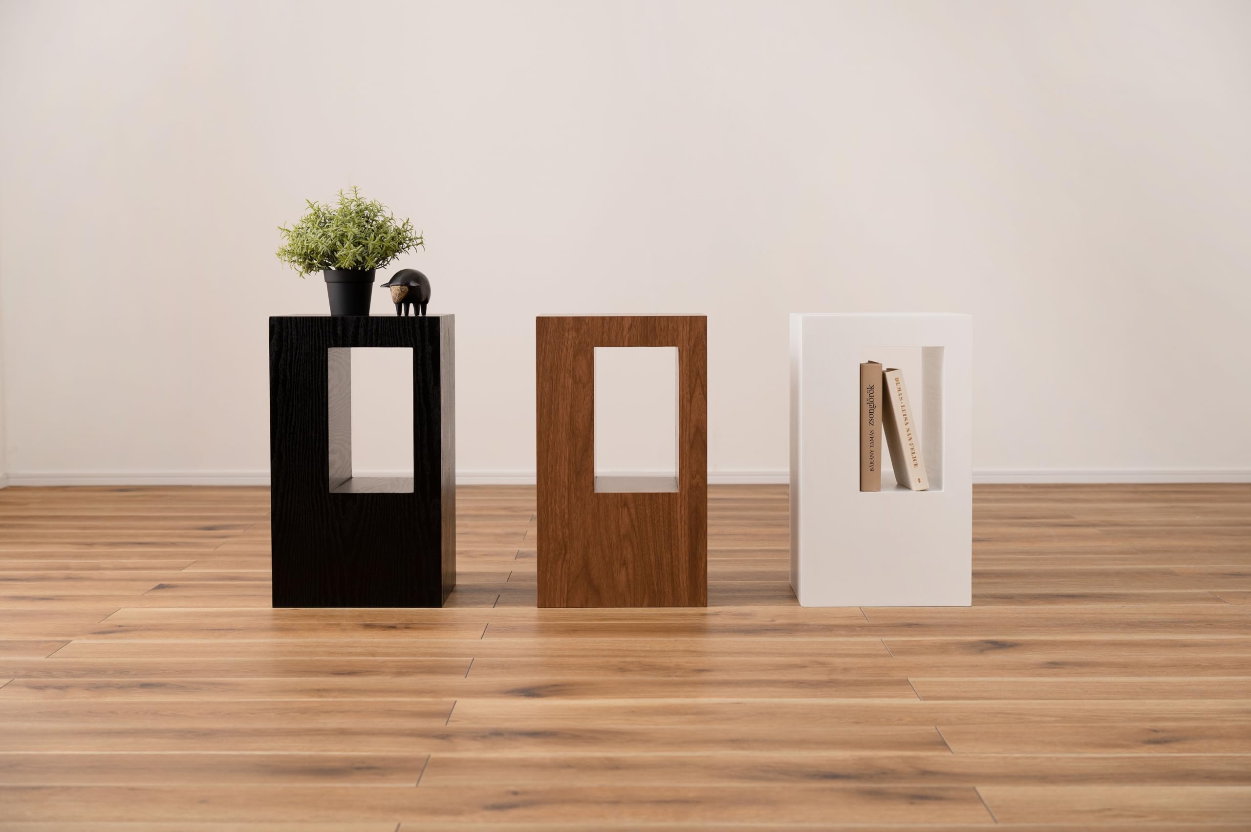 Amazon | AZUMAYA セル サイドテーブル CEL-70WH ※スツールとしても