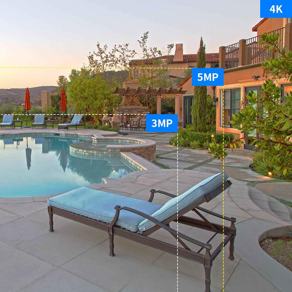 Exсluѕіvе Sресіаl Hiseeu 4K PoE Security Camera System, 8CH 8MP Home Surveillance NVR System with 3TB HDD, 4Pcs 4K IP Wired Camera with Night Vision for Indoor Outdoor Security, 30 Days Video/Audio Loops Recording