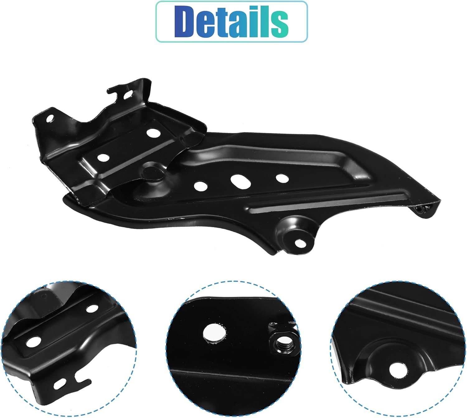 X AUTOHAUX 1 Pair Left Right Side Car Front Bumper Mounting Support Bracket NO.5210235100/5210335110 for Toyota 4Runner 2014-2020