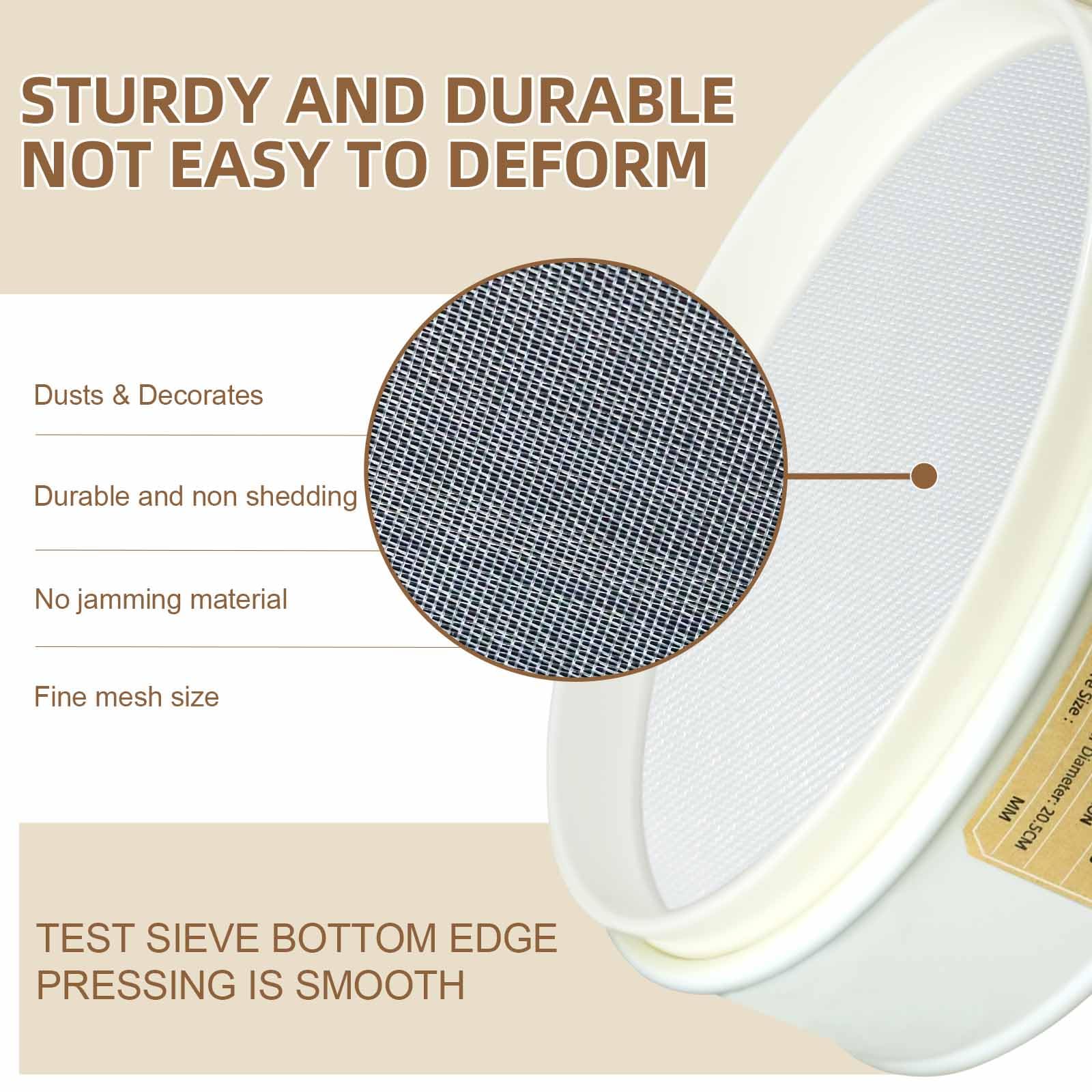 PVC Lab Sieve - 50 Mesh Nylon Screen -3 PVC Lab Sieve - 50 Mesh Nylon Screen -3