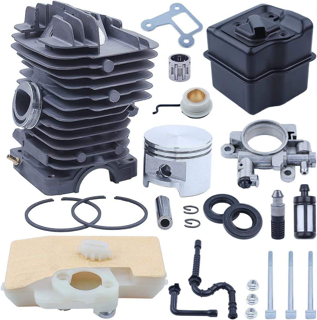 49mm Cylinder Piston Exhaust Muffler For Stihl MS390 MS290 MS310 029 039Chainsaw