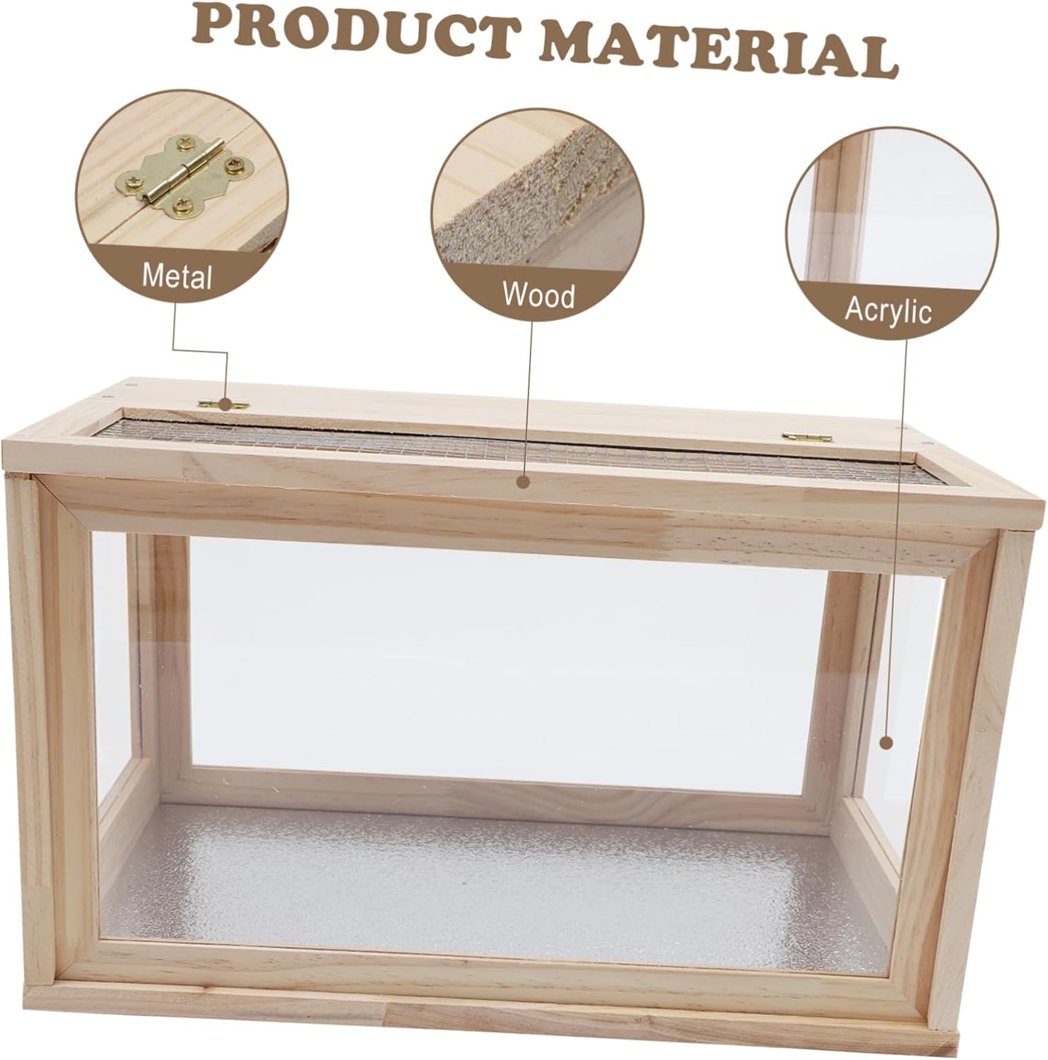 Wooden Hamster House Villa Small Animal Hideout Resting Place Pet Habitat with Craftsmanship for Hamsters and Gerbils