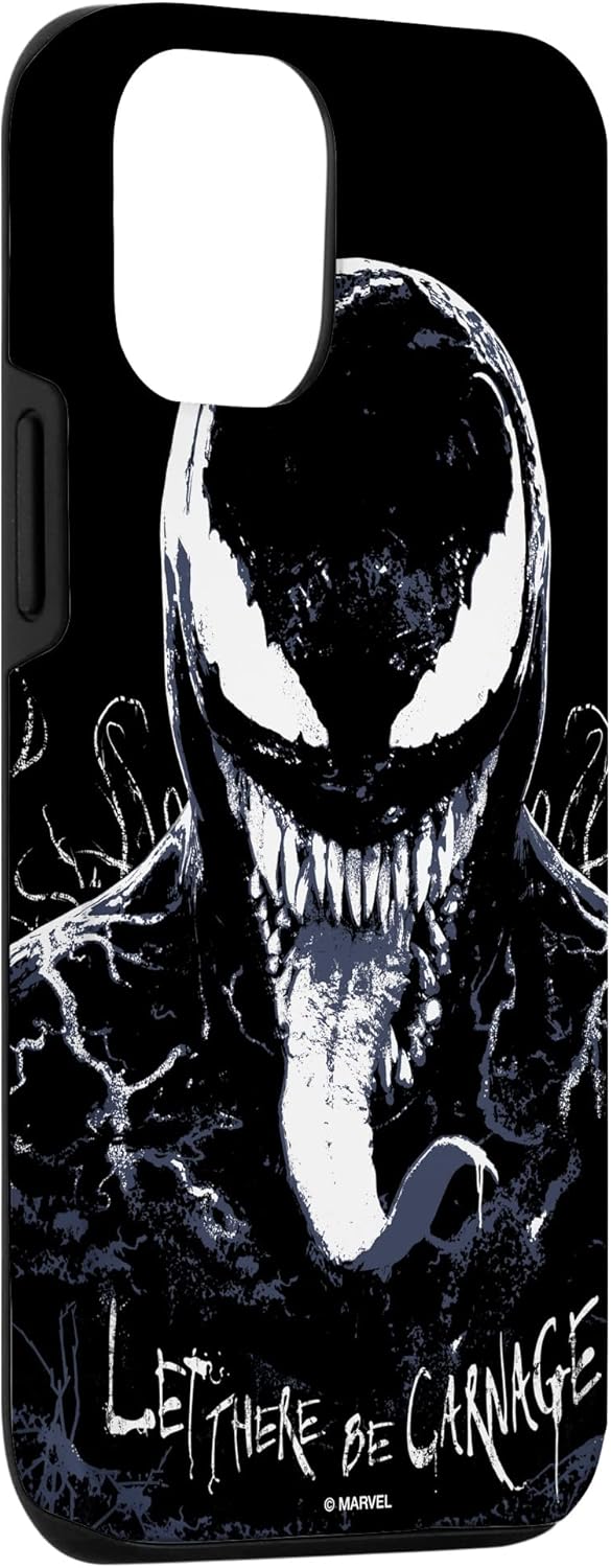 Marvel Venom: Let There Be Carnage Eddie Brock Black Case for iPhone 12/12 Pro