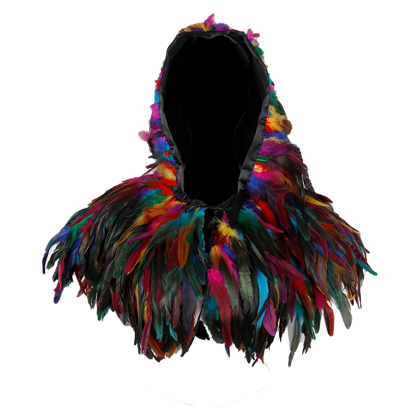 Générique Karnawałowa peleryna typu peleryna z obszyciem i kapturem, na imprezę kostiumową, bal przebierańców, cosplay, maskaradę.