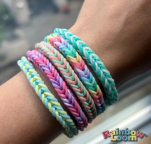 Vista 34 de Rainbow Loom® Treasure Box Sparkle Edition, 8,000 bandas de goma en 8 colores brillantes diferentes, y un bono de 2 telares felices, grandes