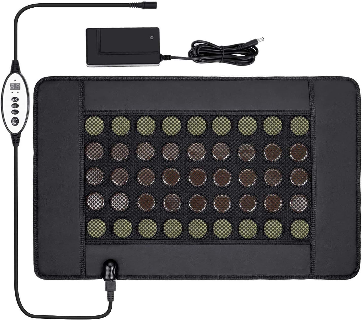 XUYU Ovida Far Infrared Heating Therapy Pad Electric Natural Jade Mat 35 inX21 in