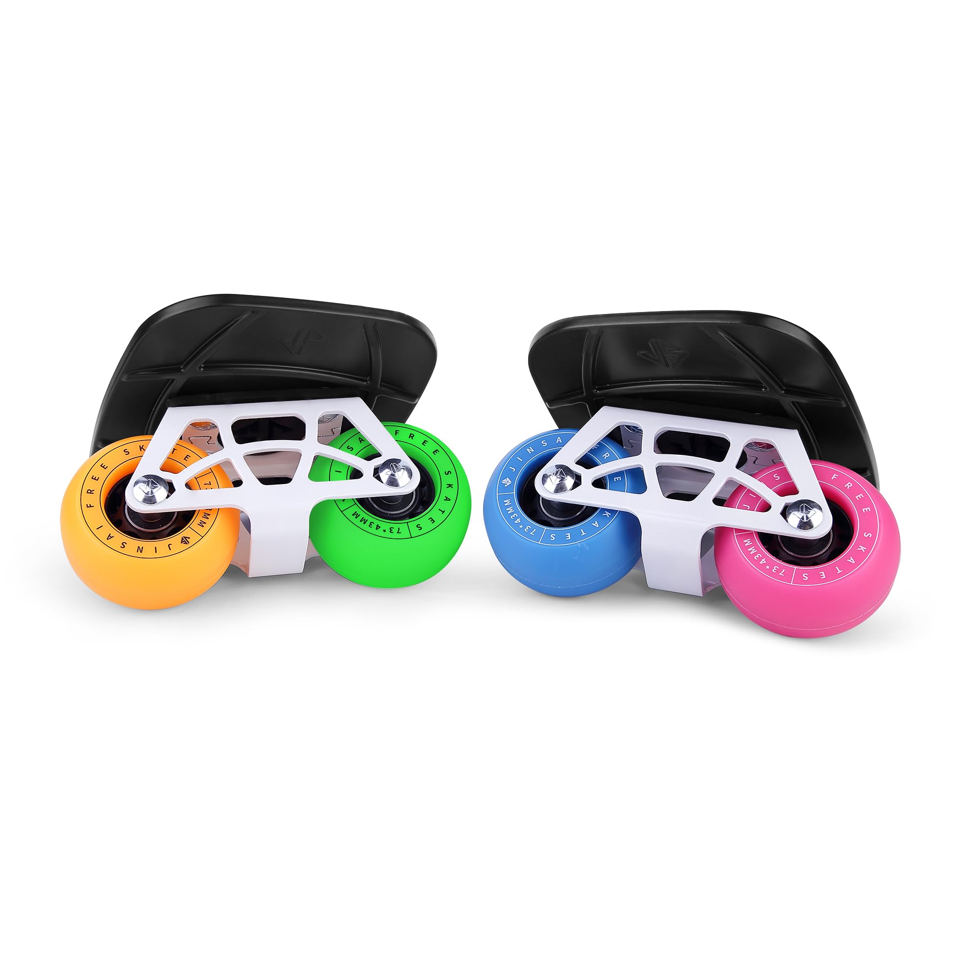 FreeSkates Portable Roller Road Drift Skates Plate, with Aluminum Alloy Deck Non-Slip, Board Split Skateboard with PU Wheels High-end Bearings(Four-Color) — image 1