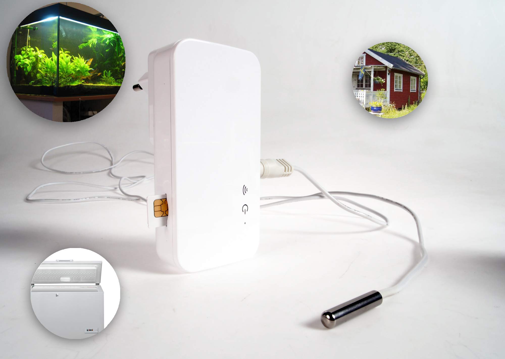 GSM-Temperaturwächter, FROSTWARNER, HITZEWARNER, STROMAUSFALLWARNER von GSM-One 4G/LTE DRH-3015-V4