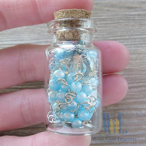 Miniatura 6 de Rosario de Primera Comunión Favor Azul (12) PCS - 5 Decdes/Recuerdos para Primera Comunión Niño